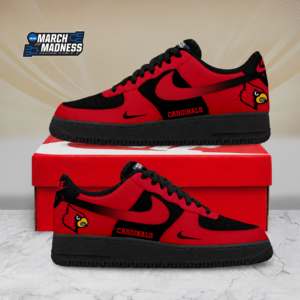 Limited Edition – Customized NCAA Louisville Cardinals Air Force 1 Shoes