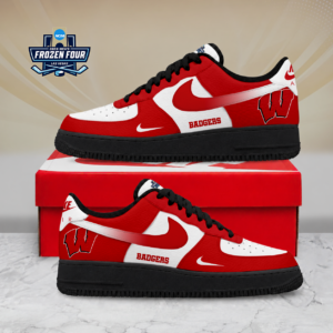 Limited Edition – Customized NCAA Wisconsin Badgers Air Force 1 Shoes