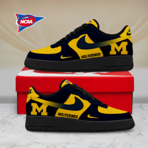 Limited Edition – Customized NCAA Michigan Wolverines Air Force 1 Shoes