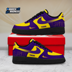 Limited Edition – Customized NCAA Lsu Tigers Air Force 1 Shoes