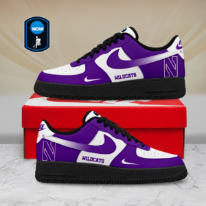 Limited Edition – Customized NCAA Northwestern Wildcats Air Force 1 Shoes