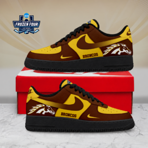 Limited Edition – Customized NCAA Western Michigan Broncos Air Force 1 Shoes