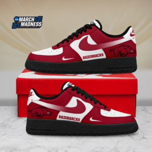 Limited Edition – Customized NCAA Arkansas Razorbacks Air Force 1 Shoes
