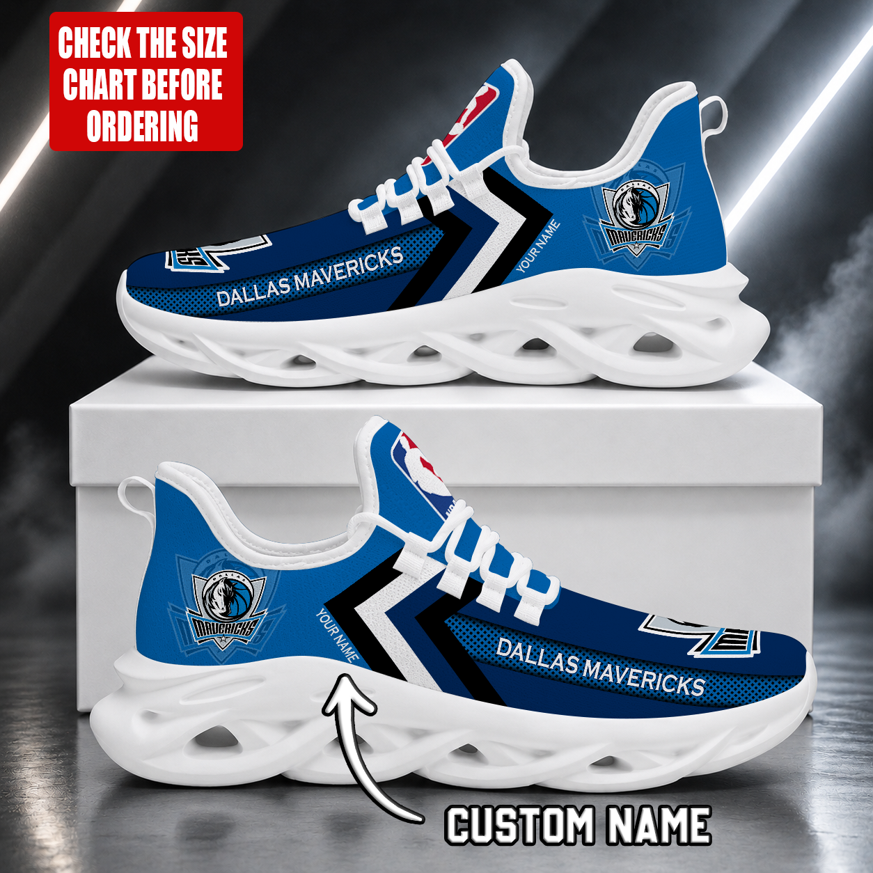 Limited Edition – Customized NBA Dallas Mavericks Max Soul Shoes