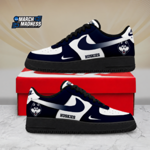 Limited Edition – Customized NCAA Uconn Huskies Air Force 1 Shoes