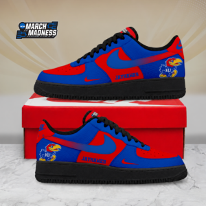 Limited Edition – Customized NCAA Kansas Jayhawks Air Force 1 Shoes