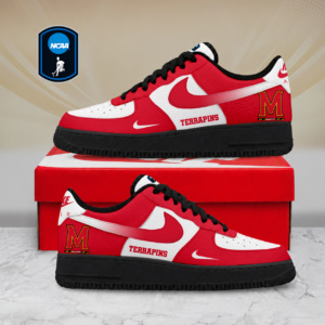 Limited Edition – Customized NCAA Maryland Terrapins Air Force 1 Shoes