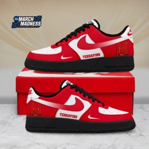 Limited Edition – Customized NCAA Maryland Terrapins Air Force 1 Shoes
