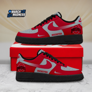 Limited Edition – Customized NCAA Ohio State Buckeyes Air Force 1 Shoes