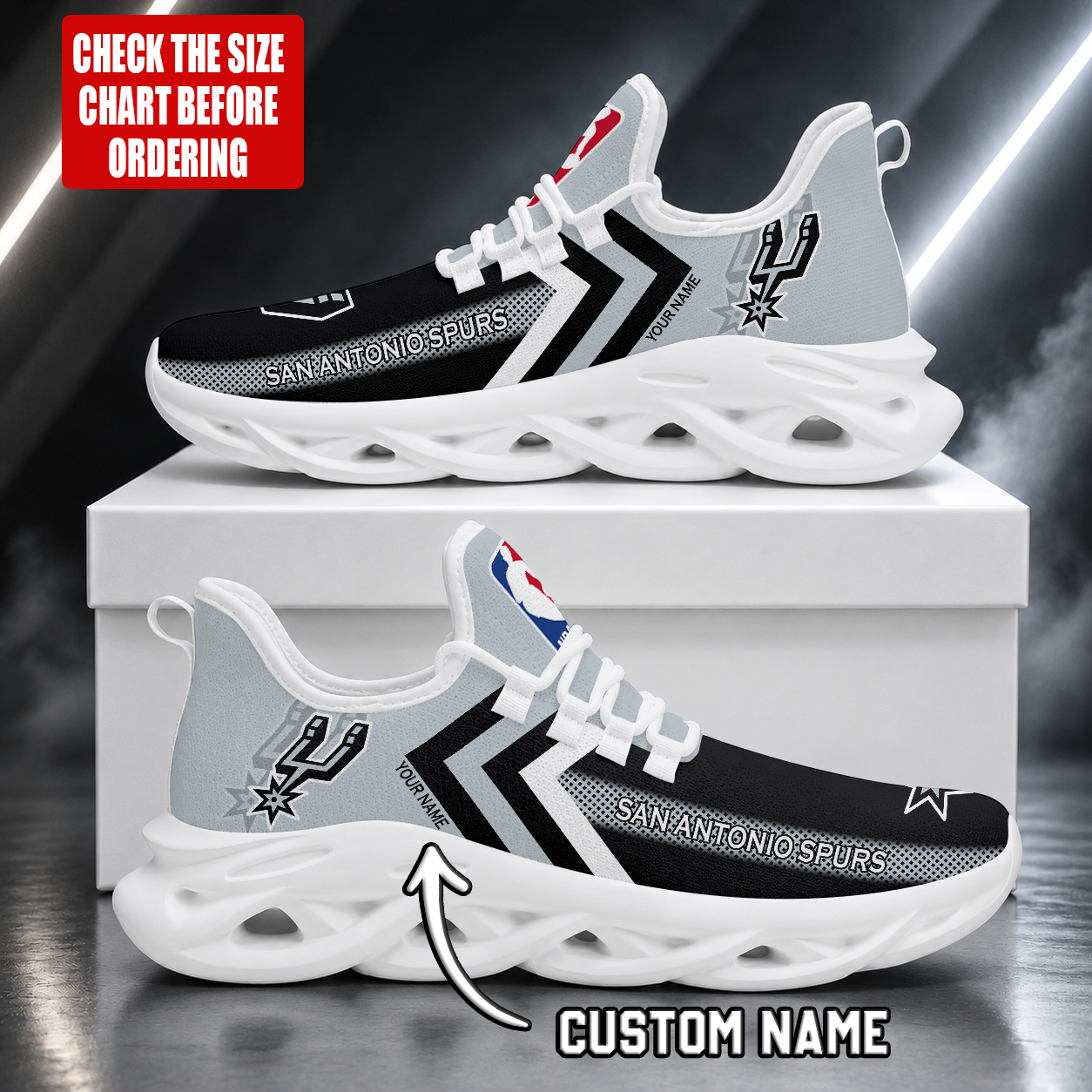 Limited Edition – Customized NBA San Antonio Spurs Max Soul Shoes