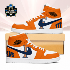 Limited Edition – Customized NCAA Cal State Fullerton Titans Air Jordan 1 Sneakers