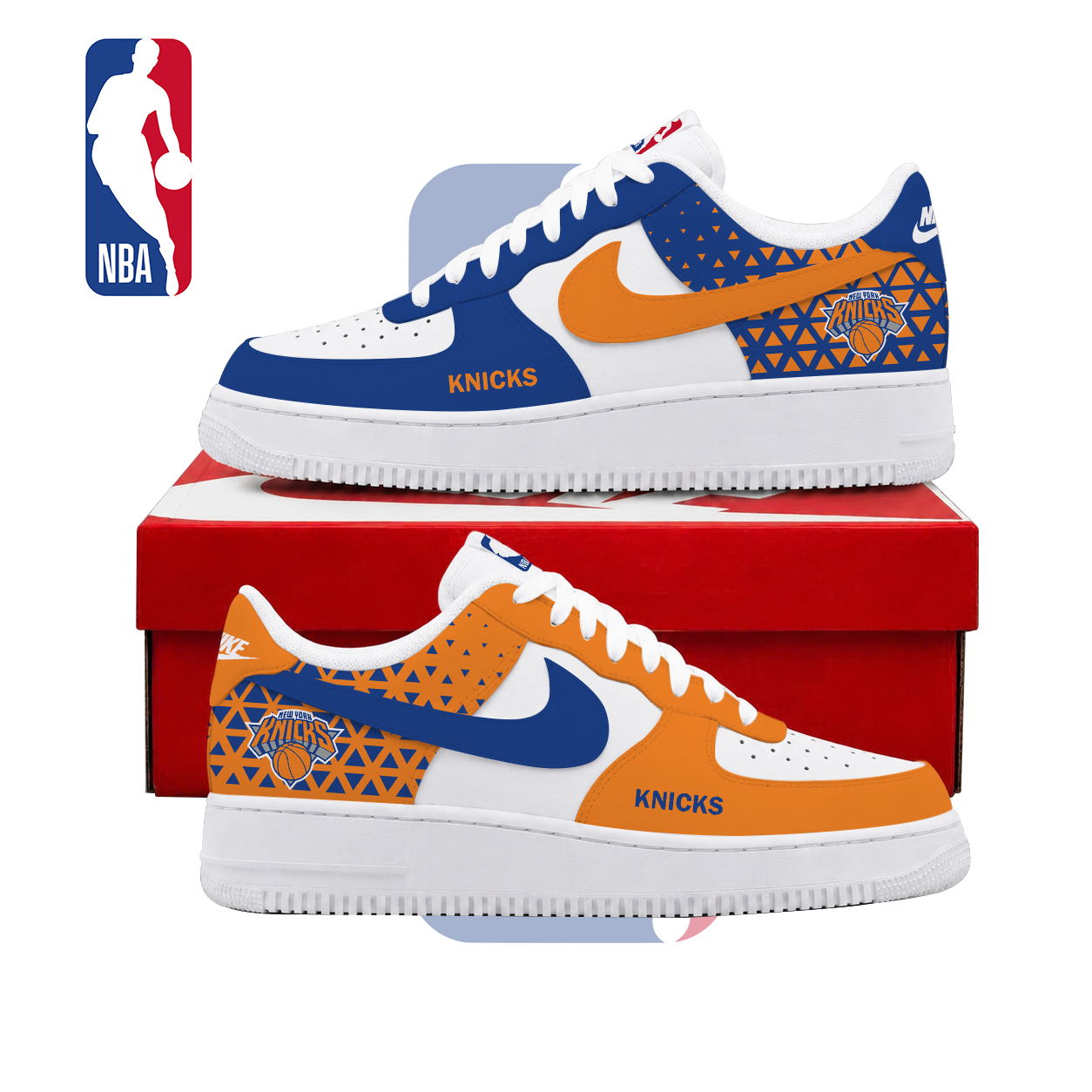 Limited Edition – Customized NBA New York Knicks Air Force 1 Shoes