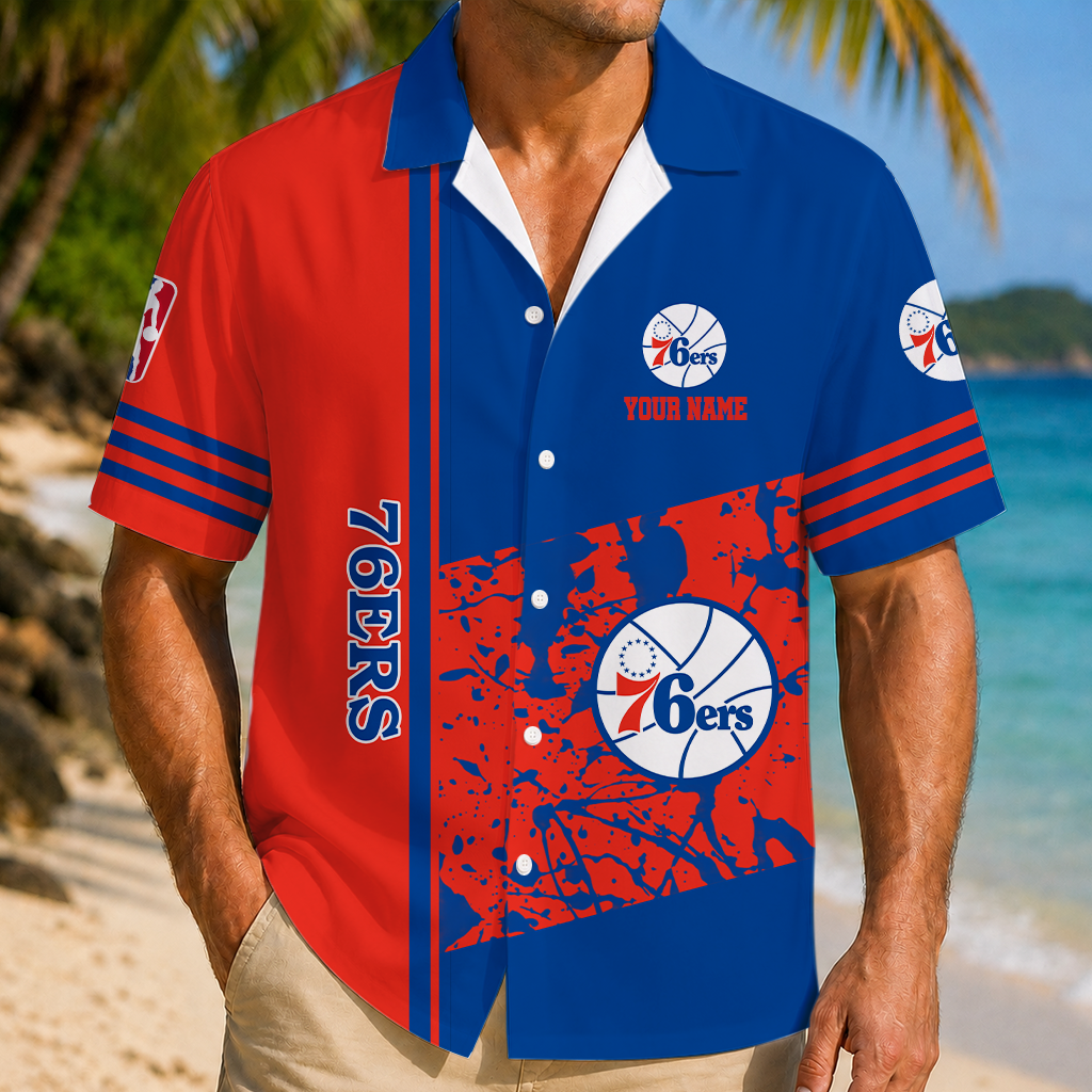 Limited Edition – Customized NBA Philadelphia 76Ers Unisex Hawaiian Shirt
