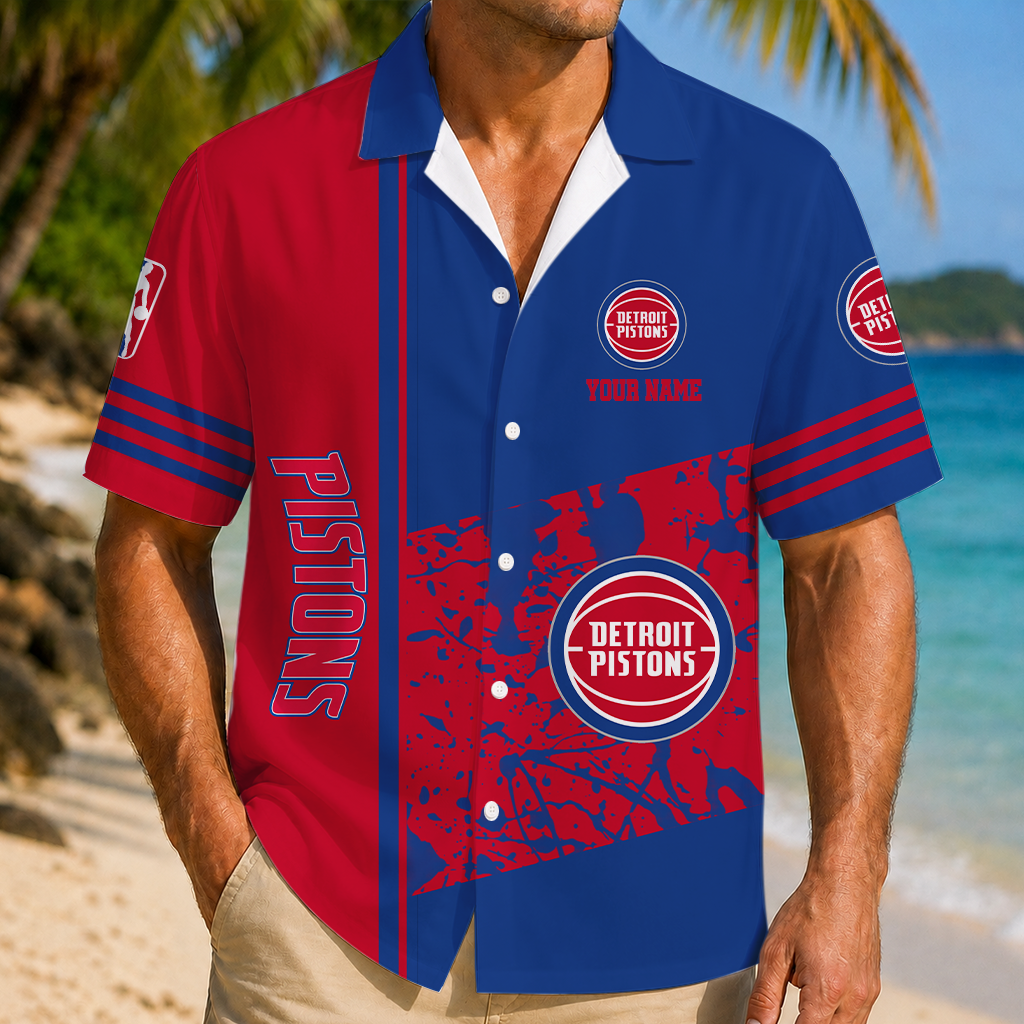 Limited Edition – Customized NBA Detroit Pistons Unisex Hawaiian Shirt