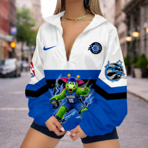 Limited Edition – Customized NBA Orlando Magic V-Neck Zipper Sweatshirt Jacket