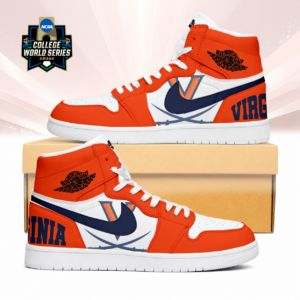 Limited Edition – Customized NCAA Virginia Cavaliers Air Jordan 1 Sneakers