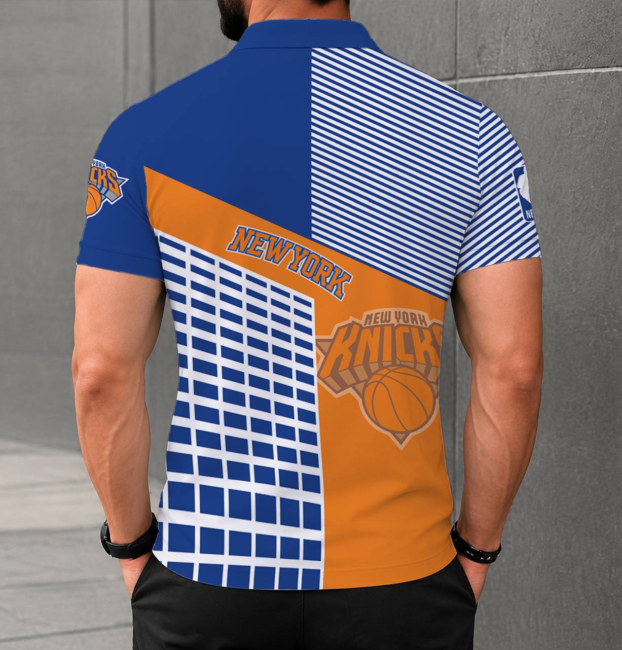 Limited Edition – Customized NBA New York Knicks Polo Shirt - Image 2