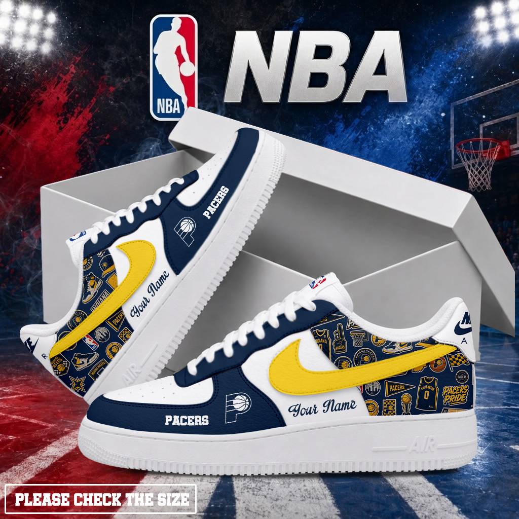 Limited Edition – Customized NBA Indiana Pacers Air Force 1 Shoes