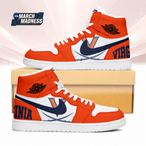 Limited Edition – Customized NCAA Virginia Cavaliers Air Jordan 1 Sneakers