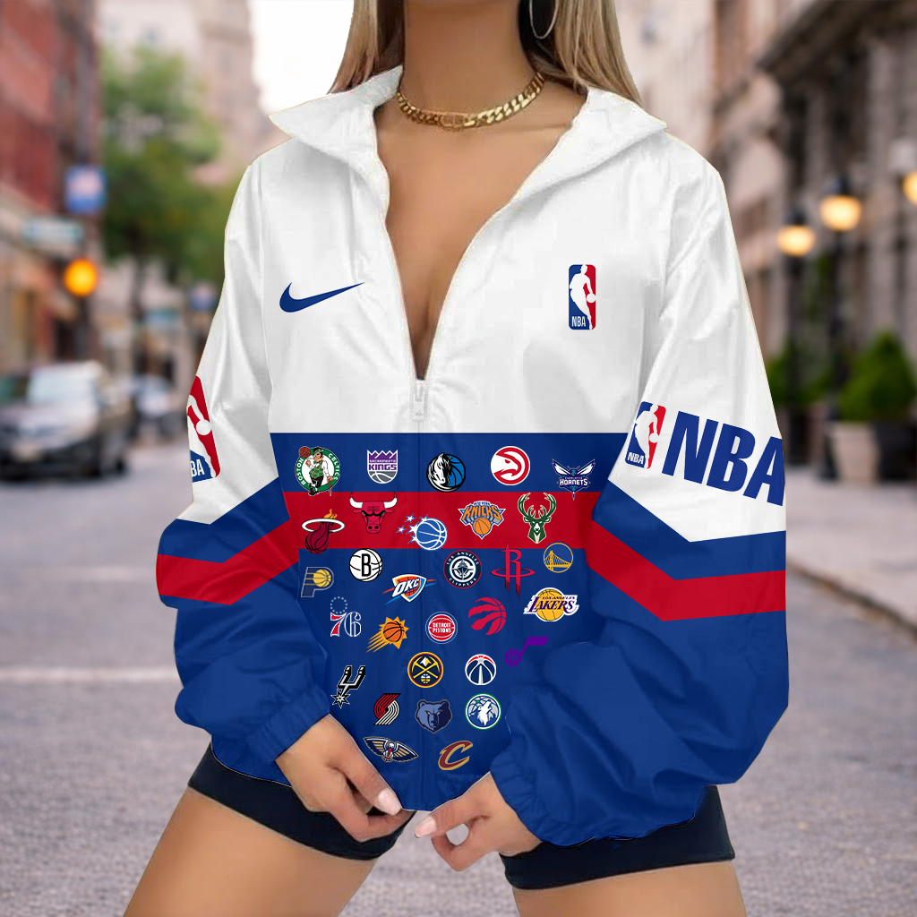 Limited Edition – Customized NBA Teams V-Neck Zipper Sweatshirt Jacket