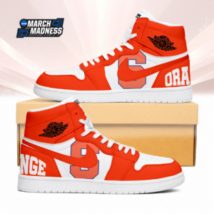 Limited Edition – Customized NCAA Syracuse Orange Air Jordan 1 Sneakers