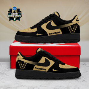 Limited Edition – Customized NCAA Vanderbilt Commodores Air Force 1 Shoes