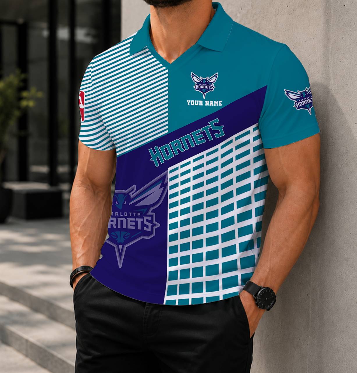 Limited Edition – Customized NBA Charlotte Hornets Polo Shirt