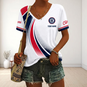 Limited Edition – Customized NBA Los Angeles Clippers V-Neck Female Shirt