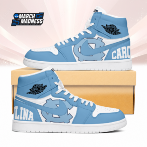 Limited Edition – Customized NCAA North Carolina Tar Heels Air Jordan 1 Sneakers