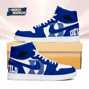 Limited Edition – Customized NCAA Duke Blue Devils Air Jordan 1 Sneakers