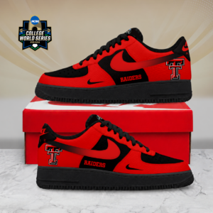 Limited Edition – Customized NCAA Texas Tech Red Raiders Air Force 1 Shoes