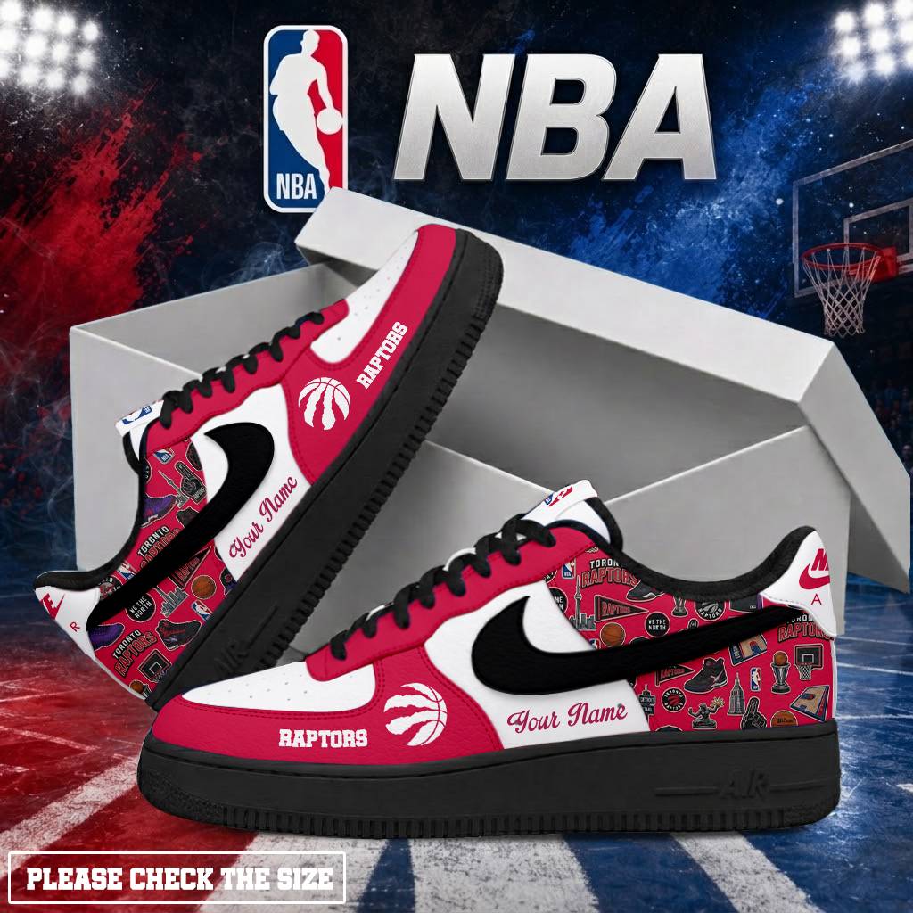 Limited Edition – Customized NBA Toronto Raptors Air Force 1 Shoes - Image 2