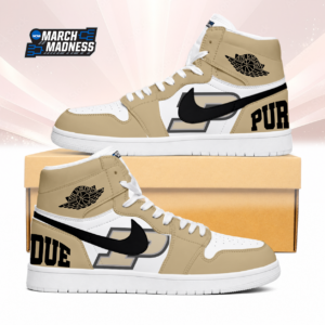 Limited Edition – Customized NCAA Purdue Boilermakers Air Jordan 1 Sneakers