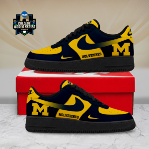 Limited Edition – Customized NCAA Michigan Wolverines Air Force 1 Shoes