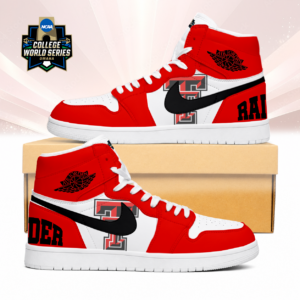 Limited Edition – Customized NCAA Texas Tech Red Raiders Air Jordan 1 Sneakers