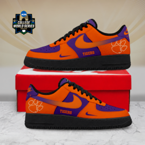 Limited Edition – Customized NCAA Clemson Tigers Air Force 1 Shoes