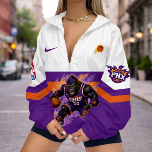 Limited Edition – Customized NBA Phoenix Suns V-Neck Zipper Sweatshirt Jacket
