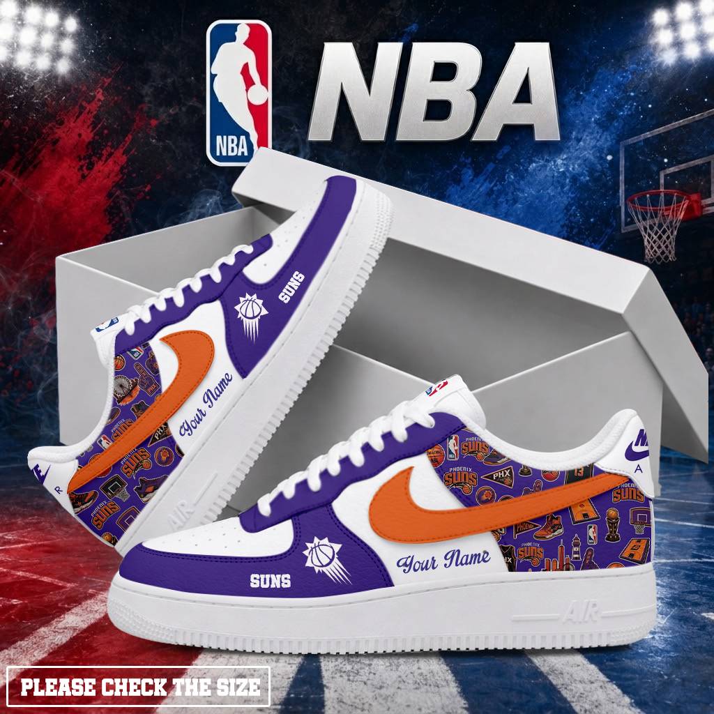 Limited Edition – Customized NBA Phoenix Suns Air Force 1 Shoes