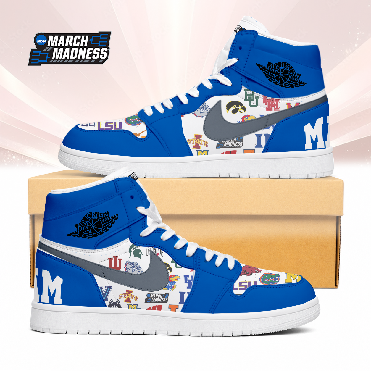 Limited Edition – Customized NCAA All Teams Air Jordan 1 Sneakers