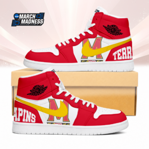 Limited Edition – Customized NCAA Maryland Terrapins Air Jordan 1 Sneakers