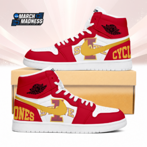 Limited Edition – Customized NCAA Iowa State Cyclones Air Jordan 1 Sneakers