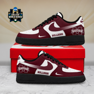 Limited Edition – Customized NCAA Mississippi State Bulldogs Air Force 1 Shoes