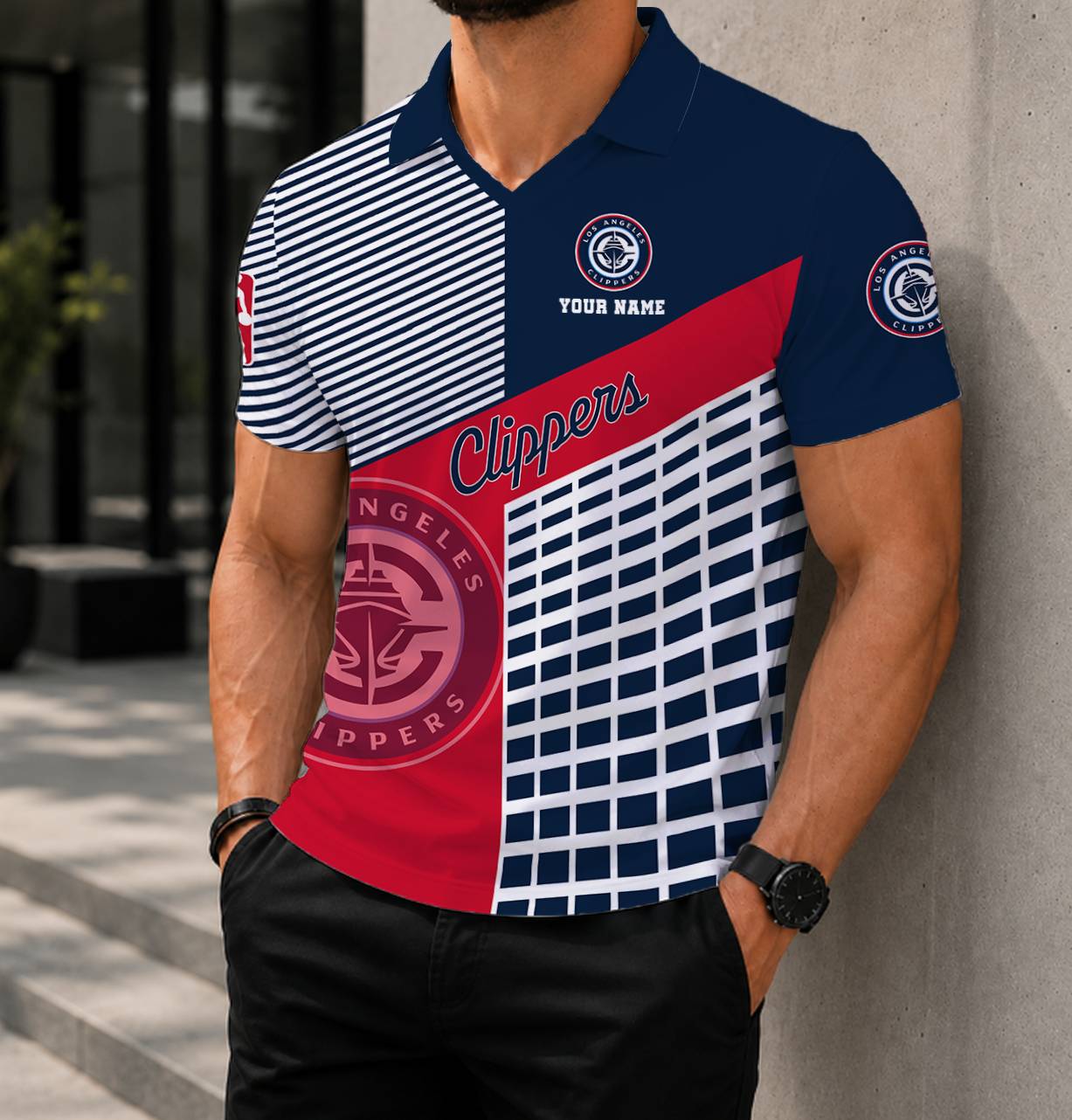Limited Edition – Customized NBA Los Angeles Clippers Polo Shirt