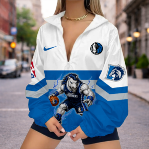 Limited Edition – Customized NBA Dallas Mavericks V-Neck Zipper Sweatshirt Jacket