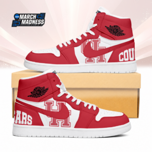 Limited Edition – Customized NCAA Houston Cougars Air Jordan 1 Sneakers