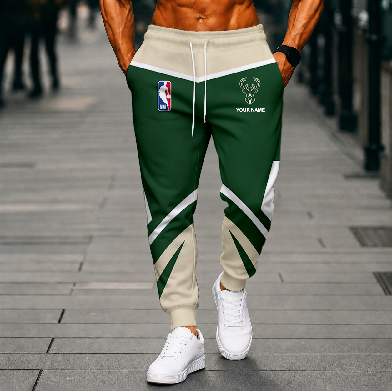 Limited Edition – Customized NBA Milwaukee Bucks Sweatpants