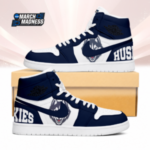 Limited Edition – Customized NCAA Uconn Huskies Air Jordan 1 Sneakers