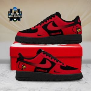 Limited Edition – Customized NCAA Louisville Cardinals Air Force 1 Shoes