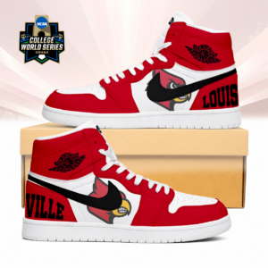 Limited Edition – Customized NCAA Louisville Cardinals Air Jordan 1 Sneakers