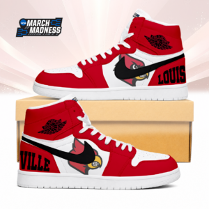 Limited Edition – Customized NCAA Louisville Cardinals Air Jordan 1 Sneakers
